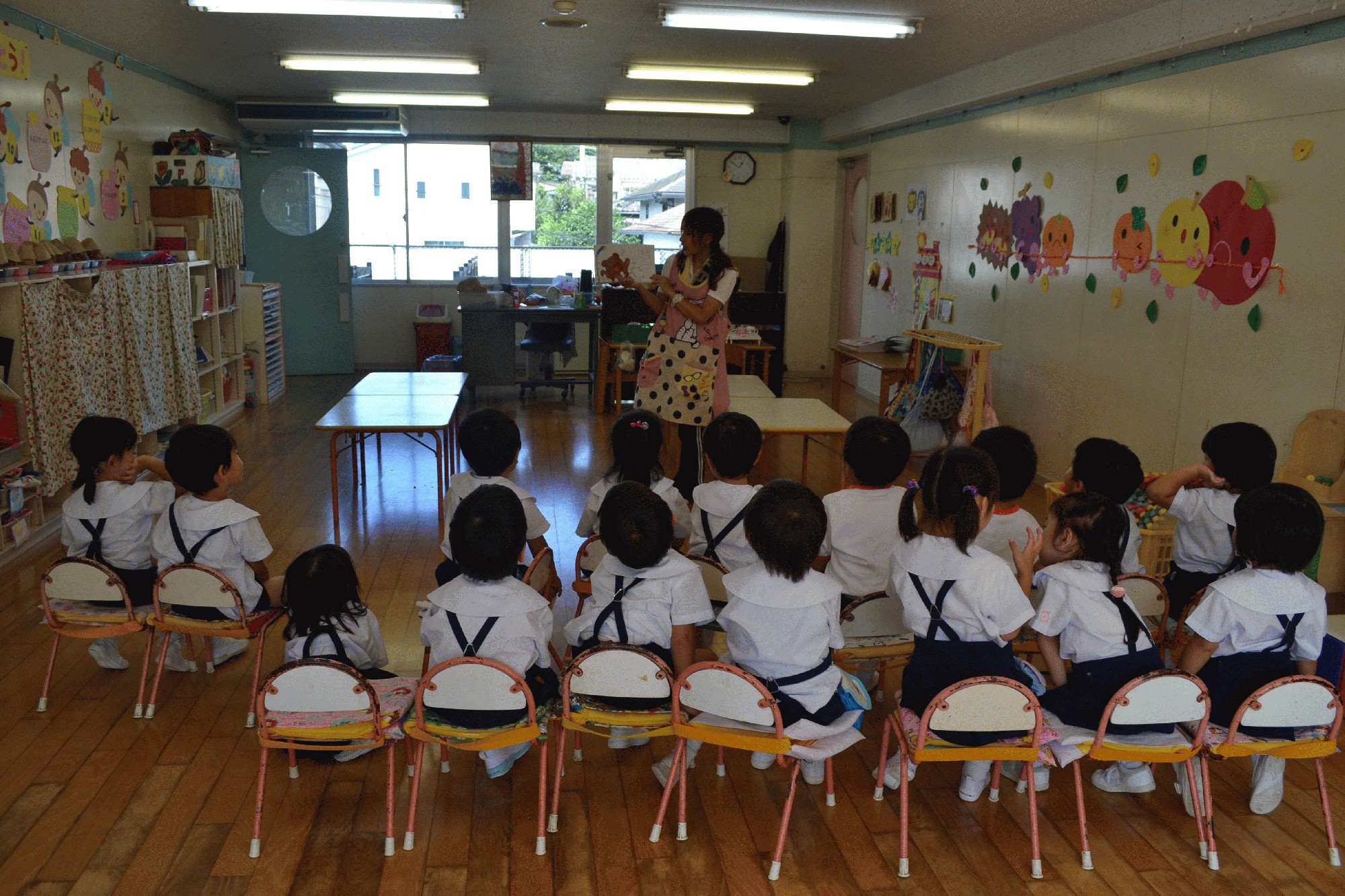 ９月５日 月 新しい体操を練習始めました 立正幼稚園