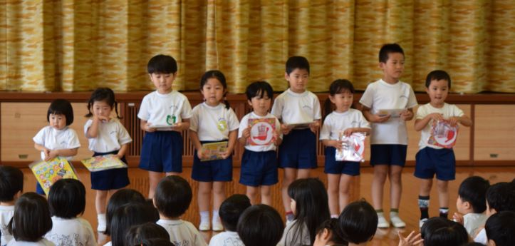 7月の誕生会 ７月１日 水 学校法人聖ヨゼフ学園 舞鶴聖母幼稚園